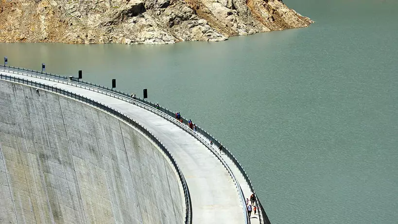 A dam and a lake